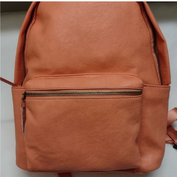 Stylish Light Orange/Peach Backpack - Picture 1 of 3